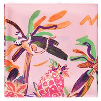 New Style 130cm Fashion Flowers Birds And Beasts Printed Silk Scarf main image 4