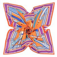 Europäische Und Amerikanische Neue Art Und Weise Seidenschal Sattel Dekoration Druck Seide Großer Quadratischer Schal main image 4