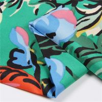 New Style Twill Imitation Silk 130cm Flowers Large Square Scarf main image 5