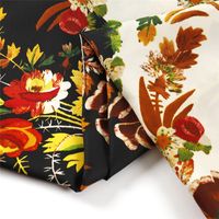 European And American New Style Silk Scarf Butterfly Flower Print 130cm Large Square Scarf main image 4