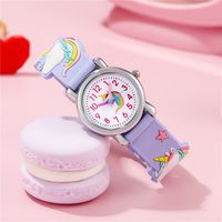 Montre En Plastique Coloré Pour Enfants Avec Motif De Licorne Mignon main image 3