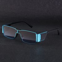 European And American Punk Small Frame One-piece Box Wide-leg Men's Trendy Outdoor Sunglasses main image 3