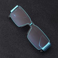 European And American Punk Small Frame One-piece Box Wide-leg Men's Trendy Outdoor Sunglasses main image 4