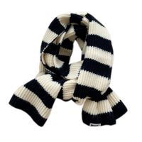 Fashion Striped Two-color Knit Scarf Wholesale main image 6