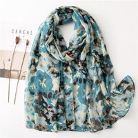 Spring And Summer Thin Camouflage Geometric Scarf main image 3