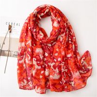Spring And Summer Thin Camouflage Geometric Scarf main image 5