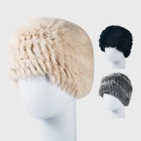 Fashion Rabbit Fur Fisherman Hat Autumn And Winter Warmth Plush Padded Hat main image 3