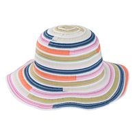 Rainbow Striped Linen Mixed Hat Sunscreen Sun Hat Wholesale main image 6