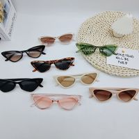 Hip-hop Glasses Candy Color Triangle Cat Eye Fashion Sunglasses Cross-border Foreign Trade main image 1