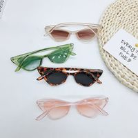 Hip-hop Glasses Candy Color Triangle Cat Eye Fashion Sunglasses Cross-border Foreign Trade main image 3
