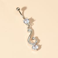 Fashion Zircon Stainless Steel Belly Button Belly Button Nail Ring main image 4