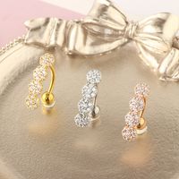 Fashion Flowers Jewelry Foldable Stainless Steel Belly Button Ring Nail main image 4