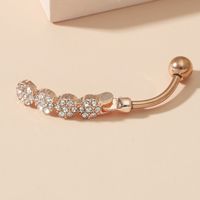 Fashion Flowers Jewelry Foldable Stainless Steel Belly Button Ring Nail main image 5