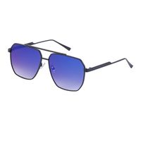 Retro Double Beam Shades Uv-proof Sunglasses Men's Trendy Casual Glasses sku image 11