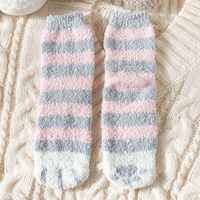 Coral Fleece Socks Women Winter Plus Velvet Thick Warm Plush Sleep Socks Wholesale sku image 2