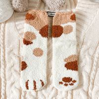 Coral Fleece Socks Women Winter Plus Velvet Thick Warm Plush Sleep Socks Wholesale sku image 8