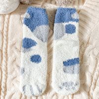 Coral Fleece Socks Women Winter Plus Velvet Thick Warm Plush Sleep Socks Wholesale sku image 4