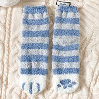 Coral Fleece Socks Women Winter Plus Velvet Thick Warm Plush Sleep Socks Wholesale sku image 5