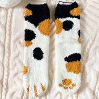 Coral Fleece Socks Women Winter Plus Velvet Thick Warm Plush Sleep Socks Wholesale sku image 7