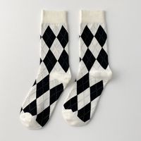 Lingge Socks Women's Autumn And Winter Cotton Socks Retro Stockings Wholesale sku image 3