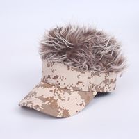 European And American Personality Camouflage Wigs Baseball Caps Wholesale sku image 6