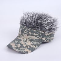 European And American Personality Camouflage Wigs Baseball Caps Wholesale sku image 7