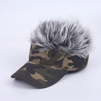 European And American Personality Camouflage Wigs Baseball Caps Wholesale sku image 9