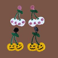 Halloween Accessories Horror Funny Pumpkin Ghost Demon Earrings Wholesale main image 3