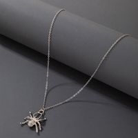 European And American Fashion Personality Size Butterfly Hollow Alloy Diamond Necklace sku image 7