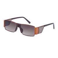 European And American Punk Small Frame One-piece Box Wide-leg Men's Trendy Outdoor Sunglasses sku image 15