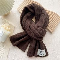 New Korean Clashing Color Wool Knitted Scarf Wholesale sku image 3