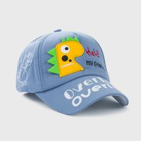 Children's Dinosaur Letter Hat Baby Cartoon Baseball Outing Leisure Cap Cute Sunshade Cap sku image 2