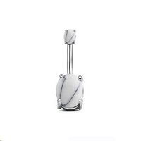 Belly Button Nail Piercing Jewelry Stainless Steel sku image 2