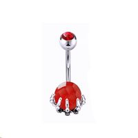Belly Button Nail Piercing Jewelry Stainless Steel sku image 11