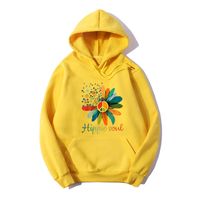 Kapuzen-fleece-sweatshirt Mit Blumen-fashion-print Und Langen Ärmeln main image 5