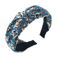Fashion Sexy Leopard Print Fabric Headband Personality Simple Wide-brim Hair Accessories main image 6