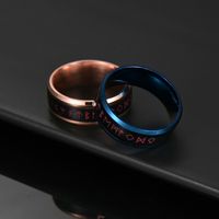 New Temperature Viking Titanium Steel Ring European And American Men's Jewelry main image 1