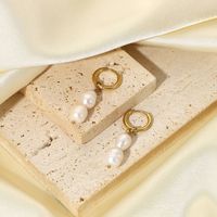 Plating Stainless Steel No Inlaid Gold Plated Earrings main image 4