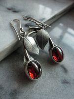 Fashion Red Cherry Earrings Fashion Leaf Earrings main image 2