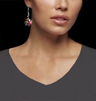 Fashion Crystal Enamel Earrings Bohemia Drop-shaped Sexy Earrings main image 3