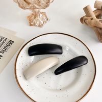 Leather Sponge Bb Clip Female Autumn And Winter 2021 New Simple Hair Clip main image 5