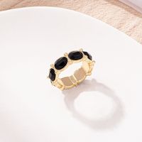 Korean Simple Fashion Gem Ring Design Sense Inlaid Zircon Ring Female main image 4