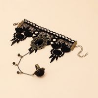 Retro Palace Gothic Lolita Bracelet New Accessories Dark Lace Bracelet main image 3