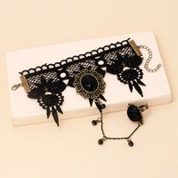 Retro Palace Gothic Lolita Bracelet New Accessories Dark Lace Bracelet main image 4