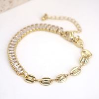 Fashion Geometric Tennis Chain Zircon Copper Bracelet Fashion Hand Jewelry main image 5