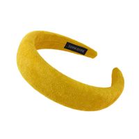 New Sponge Headband Fabric Hairpin Fashionable Wide Hairband main image 6