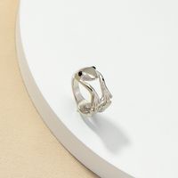 European And American Creative Personality Frog Ring Female Hollow Hug Ring main image 1