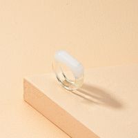 Transparent Resin Lady Simple Niche Design Sense Ring main image 1