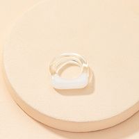 Transparent Resin Lady Simple Niche Design Sense Ring main image 3