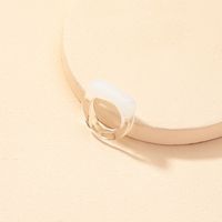 Transparent Resin Lady Simple Niche Design Sense Ring main image 4